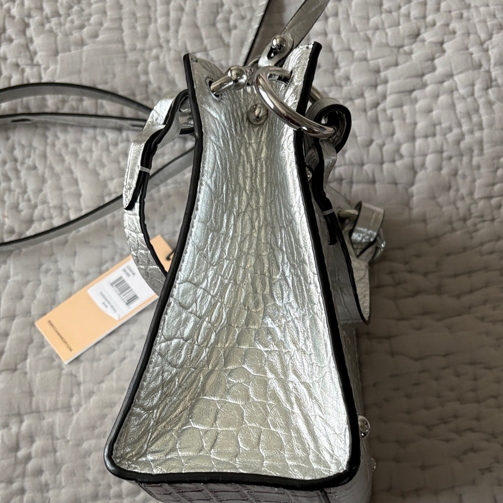 Rebecca Minkoff Metallic Silver Mini Bag - Picture 8 of 9